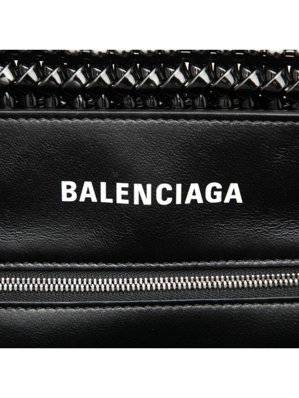 Balenciaga Bistro S Tote Shoulder Bag 2-Way Black Enamel - Picture 5 of 7